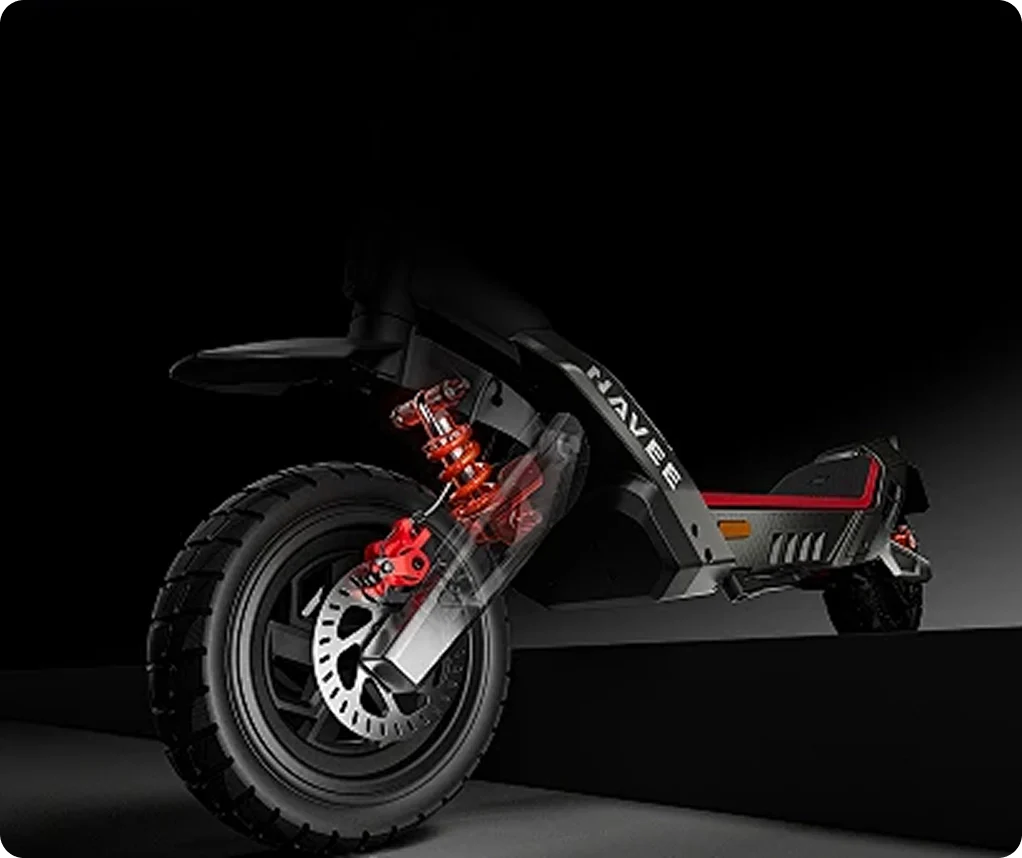 Suspensión Dual-Side Damping Arm™ delantera y trasera
